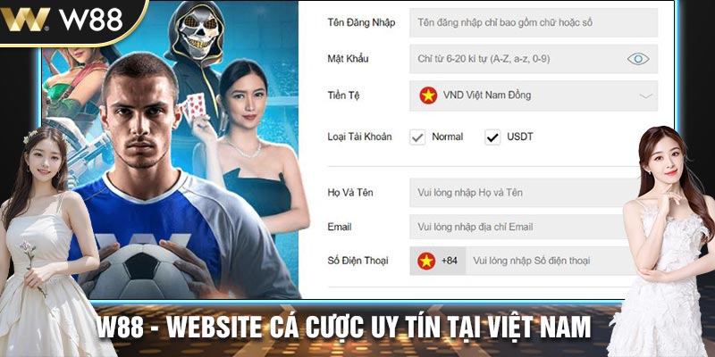  Điền vào biểu mẫu nhà cái đầy đủ thông tin cá nhân cơ bản